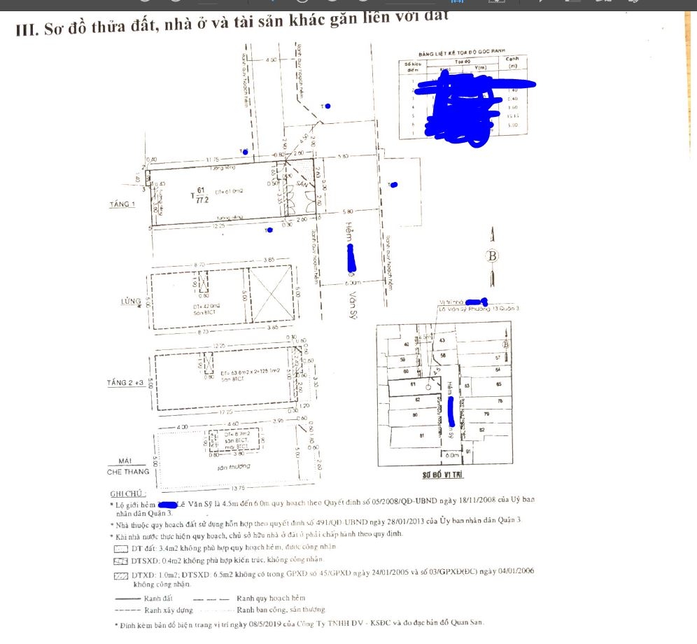 CC Bán nhà 2/ Lê Văn Sỹ, P. 13, Q. 3, HCM