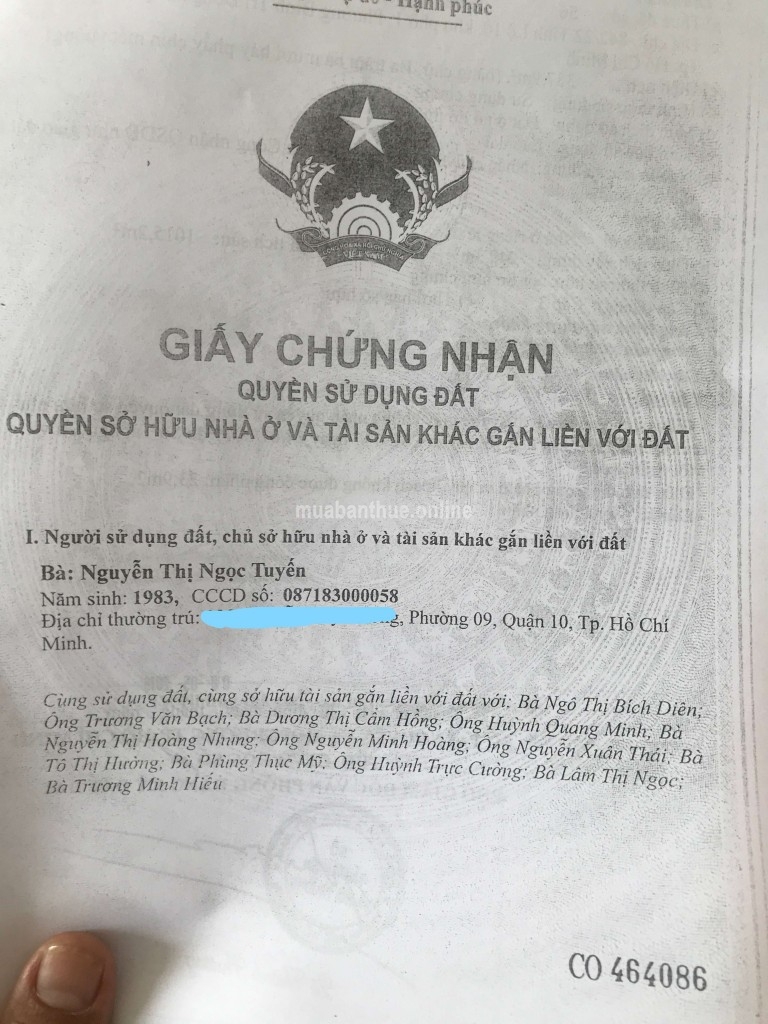 CC Bán nhà C2 H2M đường Tỉnh Lộ 10, gần GL Mã Lò, P. Bình Trị Đông A, Q. BT, Tp. HCM