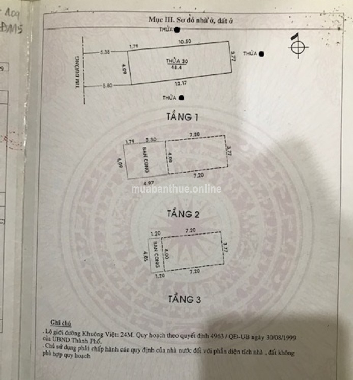 CC Bán nhà MT Khuông Việt, P. Phú Trung, Q. Tân Phú, HCM