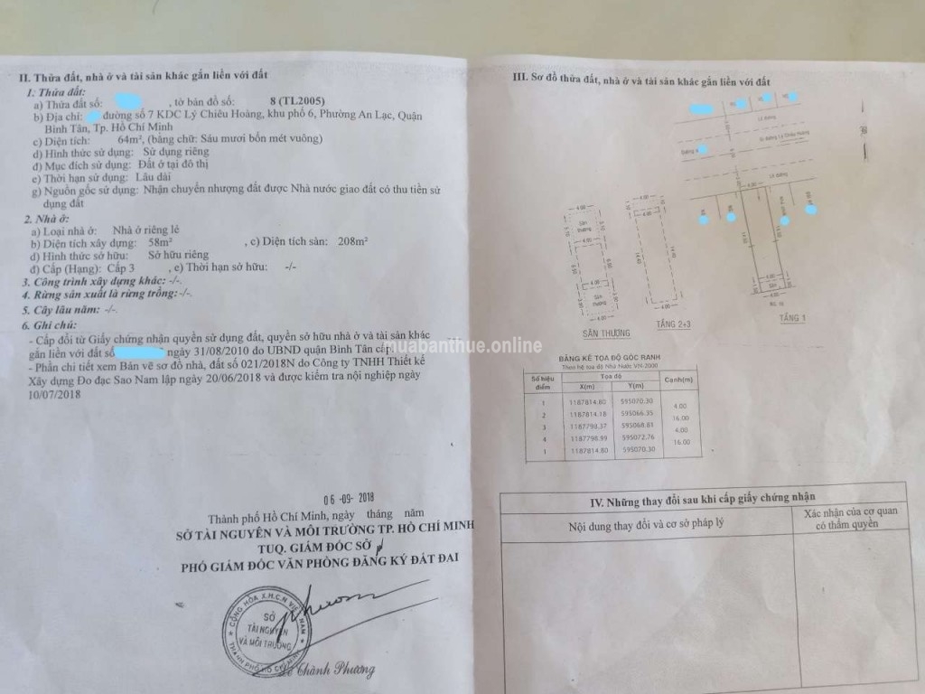 CC Bán nhà đường số 7, KDC Lý Chiêu Hoàng, P. An Lạc, Q. Bình Tân, Tp. HCM