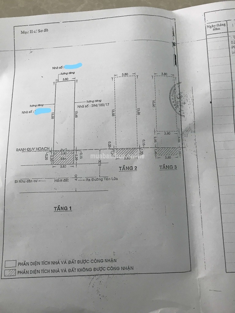 CC Bán nhà 3 tấm HXH đường Tên Lửa, P. An Lạc A, Q. Bình Tân, Tp. HCM