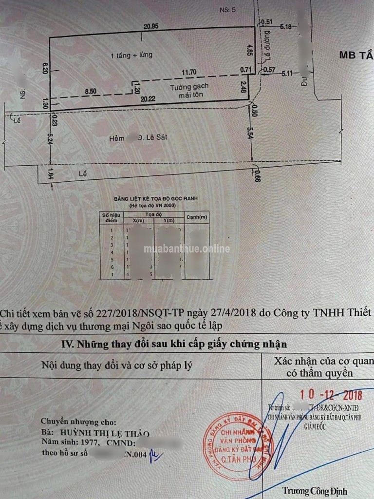 NHÀ 2 MẶT TIỀN, ĐƯỜNG LÊ XÁT, QUẬN TÂN PHÚ - DT: 7.5 X 21, ( 154M2 ) CHỦ CHÀO GIÁ 11.2 TỶ CÒN THƯƠNG LƯỢNG