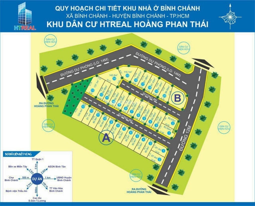 Bán đất nền đường Hoàng Phan Thái, dt 100m2, 2,1 tỷ, SHR, thổ cư 100%